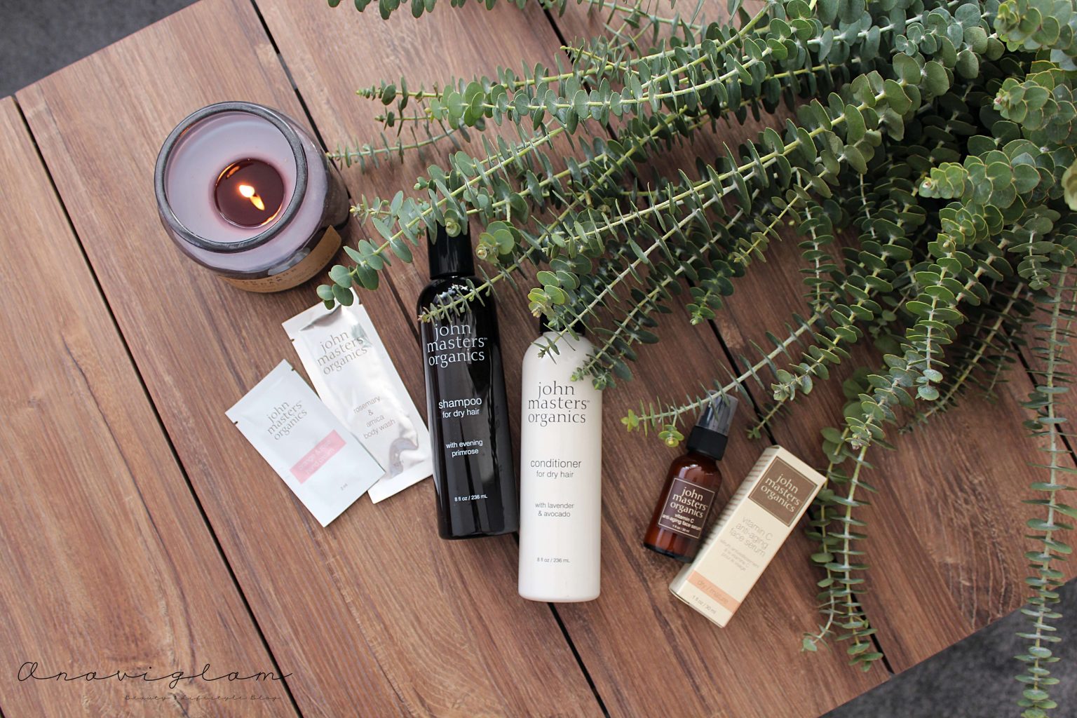 JOHN MASTERS ORGANICS Vitamin C antiaging serum & Šampon za suhu